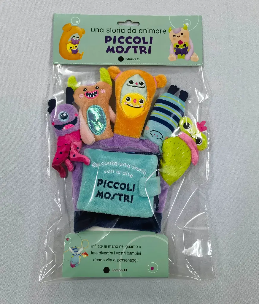 Children's picture books, finger puppet glove monsters