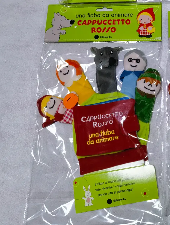 Children's picture books, finger puppet glove - red riding