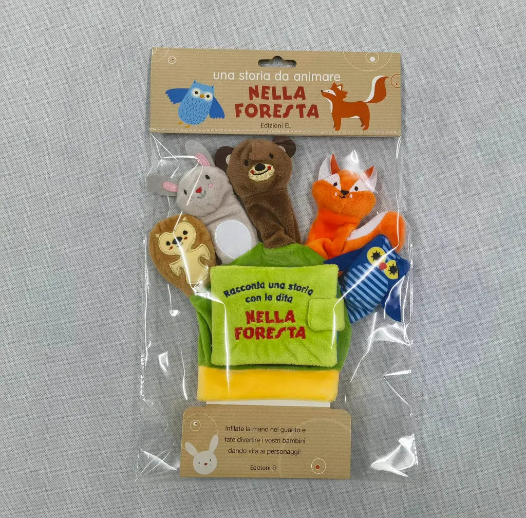 Children's picture books, finger puppet glove - in the forest
