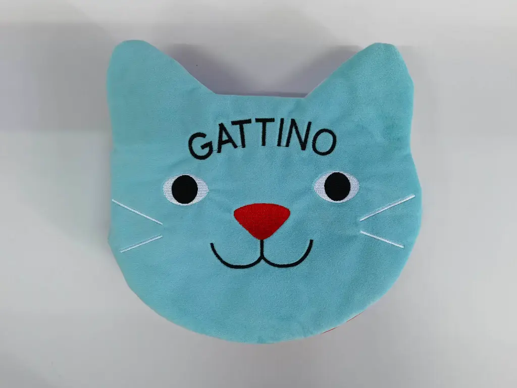 Children's picture books, Big shaped face book blue cat