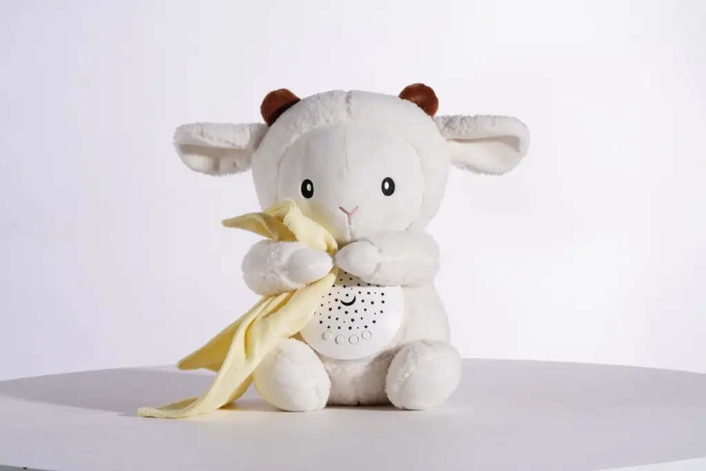 [6018B] Baby sleep soother, mom's heart beat toy, sheep
