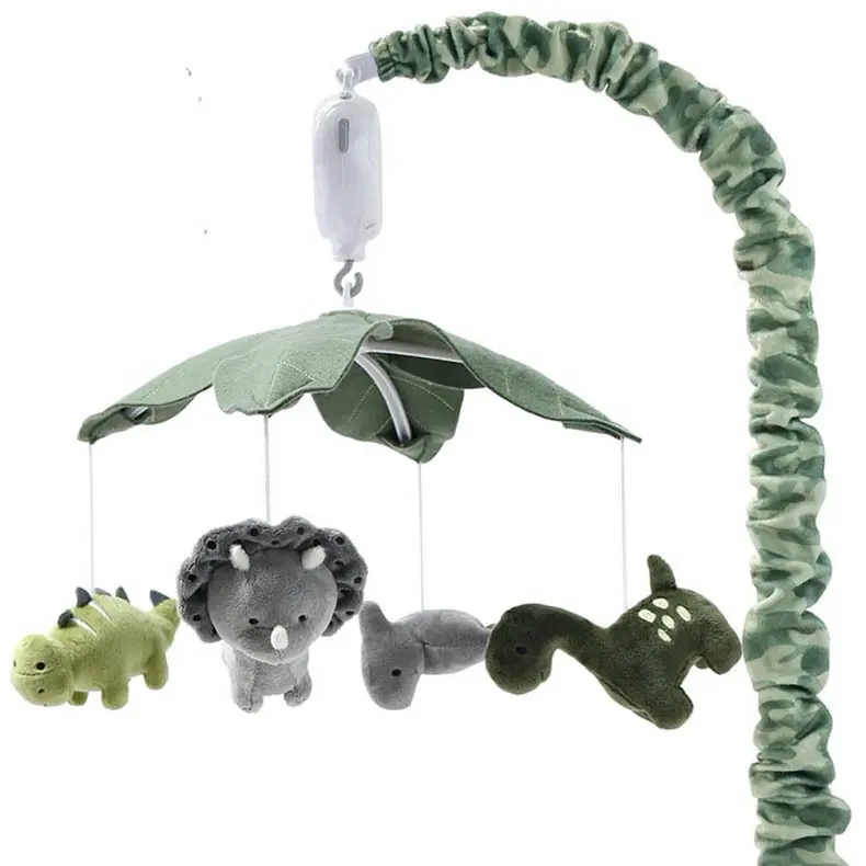 [3903C] Baby crib mobile with music，wild animals
