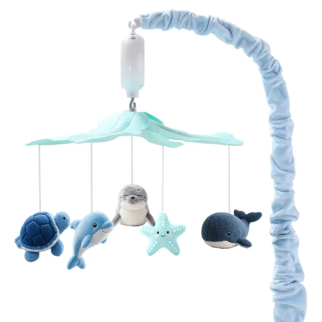 Baby crib mobile with music，sea