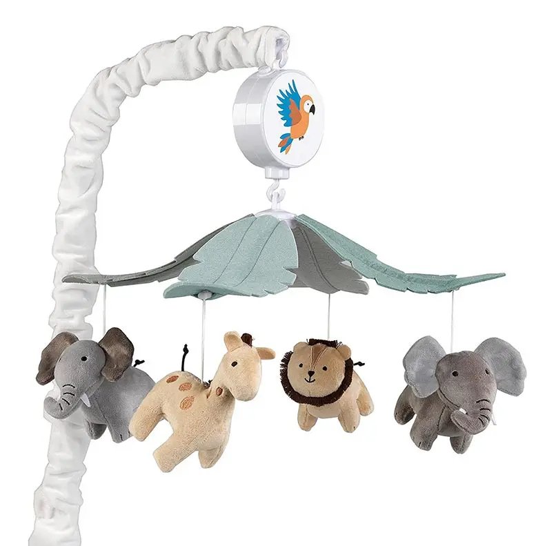 [3003B] Baby crib mobile with music，jungle animals