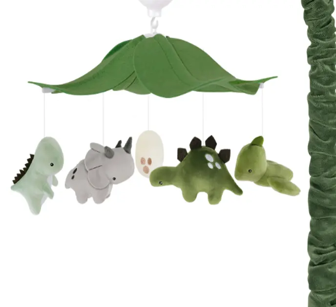 [JM-041(JM140)] Baby crib mobile with music，green dinosau