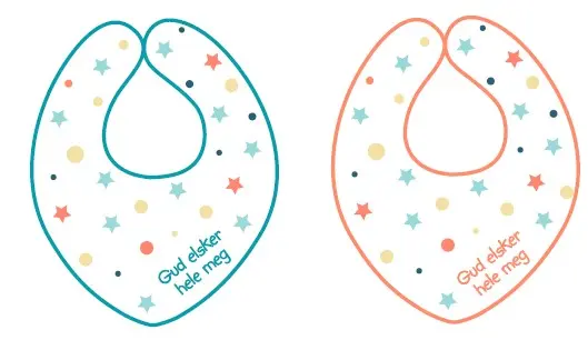 [T032] Baby bib, set of 2 small bib