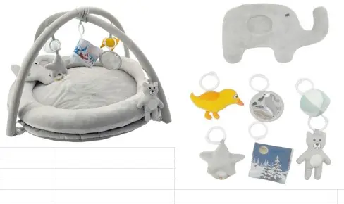 Baby Gym & activity mat，with protector