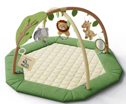 Baby Gym & activity mat, hexagon jungle