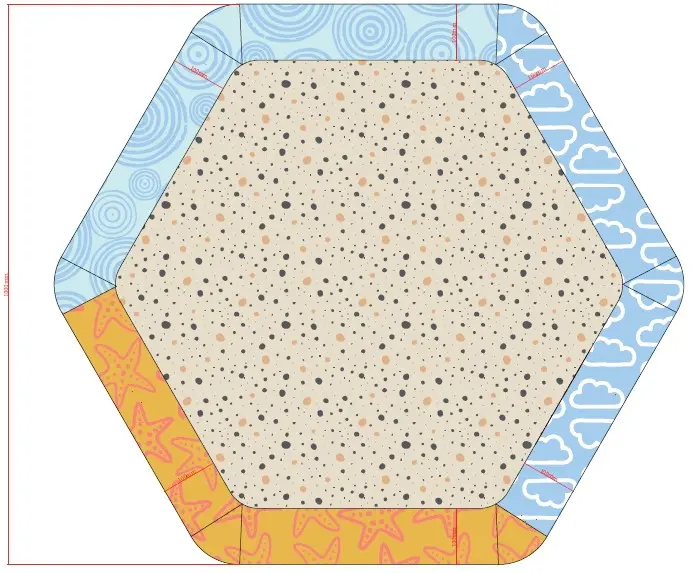 Baby Gym & activity mat, hexagon